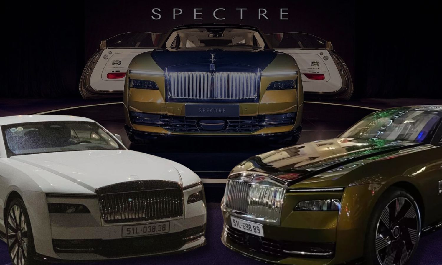 Siêu xe Rolls-Royce Spectre về Việt Nam mang biển VIP quyền lực